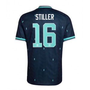 Saksa Angelo Stiller #16 Jalkapallovaatteet Vieraspaita MM-kisat 2026 Lyhythihainen